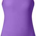 blibean Girls Swimsuits One Piece Bathing Suit with Bra Pads Size 6-15 Years