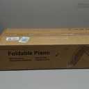 AiJoy ASP-10F 88-Key Piano Keyboard Portable Folding Piano with Semi-Weighted Keyboard, USB-MIDI, Sustain Pedal and Stand, Electric Keyboard Piano for Beginners, Black