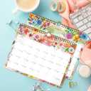 8 x Calendar 2026-18 Monthly Wall Calendar, January 2026 - June 2027, 8.5" x 11", Calendar 2026-2027 with Twin-Wire Binding, Hanging Hook, Blocks and Julian Dates (Watercolor Wall Calendar)