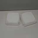 Patelai 8 Pack Crystal Acrylic Clear Napkin Holder for Table Bathroom Tissue Paper Guest Towel Holder Standing Vertical Napkin Dispenser for Cocktail Beverage Kitchen Bar (Square Paper)