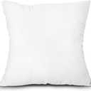EDOW Throw Pillow Insert, LightweightSoft Polyester Down Alternative Decorative Pillow, Sham Stuffer, Machine Washable. (White, 18x18)