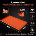 Alawooder Silicone Griddle Mat for Blackstone Griddle 28 Inch - Food Grade Silicone Griddle Cover for Blackstone Flat Top Grill, 28" Thickened Buddy Mat Grilling Accessory for Black Stone Protection