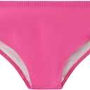 Girls Swim Bikini Bottoms with Fully Lined, UPF 50+ Sun Protection Swimsuit Soft Quick-Dry for Beach Pool (Pink, L)