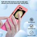 Compatible with Galaxy Z Flip 6 Case, Magnetic Gradient Color Soft TPU Phone Case with Camera Lens Protector Case for Galaxy Z Flip 6 6.7 Inch, Pink to Rose Red Gradient(10-23)