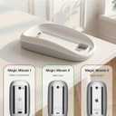 Magic Mouses Charger Base Wireless Charging Dock for Apple Magic Mouse 2 (USB-C), Ergonomic Wand Apple Mouse Grip with MagSafe Charging Support (White),Charger and Mouse not Included