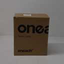 Oneach 19.5" Small Table Lamp for Bedroom - Bedside Lamps for Nightstand, Black Table Lamp for Living Room with Fabric Shade, Desk Reading Lamp for Kids Room Living Room Office Dorm