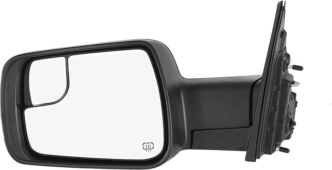68462769AB Left Driver Side Mirror Compatible With Dodge Ram 1500 2019-2026, Black-Left-14 Pins