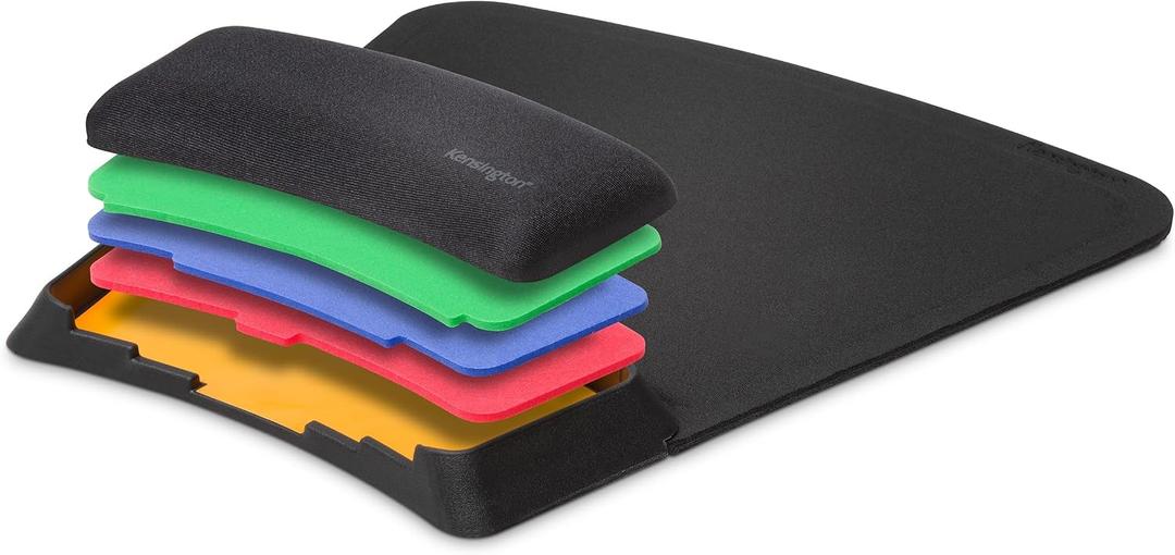 Kensington SmartFit Mouse Pad with Ergonomic Wrist Rest (K55793AM), Black, 10.4" x 10.3", 10.4L x 10.3W inches