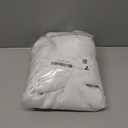 Simplebrand Ava Pure White Curtains for Bedroom 63 Inch Length 2 Panels Set, Light Filtering Window Treatment, Light Filtering Curtain Drapes, Soft Casual Rod Pocket Privacy Curtains, W40 x L63 Inch