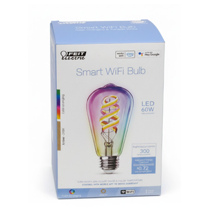 Feit Electric 60W ST21 Smart WiFi Filament LED Bulb 1pk