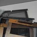 3-Tier Lateral Office Filing Cabinets with Socket and USB Charging Port, Modern Printer Stand and Paper Shredder Stand Rack with Wheels and Open Storage Shelves for Home Office, Rustic Brown