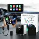 Wireless CarPlay Adapter for Apple iPhone & Android Auto, Wireless Adapter 2026 Upgraded Mini Bluetooth CarPlay 2-in-1 Car Audio & Video Accessories, Compatible with iOS 10+ Android 11+