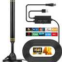 TV Antenna for Smart TV Indoor,Digital HD Antenna with Strong Magnetic Base