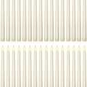 Treela Flameless Taper Candles 11 Inch Flickering Faux LED Battery Operated Electric Fake Candles for Christmas Halloween Birthday Wedding Party Supplies(Ivory)