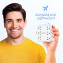 Power Strip with 20W USB Ports, 5 Ft Flat Plug Extension Cord with 6 AC Outlets, 3 USB Ports (1 USB C), Desk Wall Fast Charger, Non Surge Protector for Office, Dorm, Travel, Cruise Ship Essentials