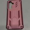 FNTCASE for Samsung Galaxy S25-FE Case: with [Built-in Screen Protector & Kickstand] [Military-Grade Drop Protection] Heavy Duty Protective Full Body Shockproof Rugged Sturdy TPU Phone Cover Pink