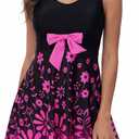 Kate Kasin Women's Two Piece Swimsuits Tummy Control Back Cross Flowy Swimdress Bathing Suits with Boyshorts Swimwear XL