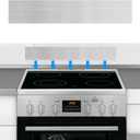 11NBBKGDDS Self-Adhesive Front Control Range Stainless Steel Backguard, 29.75" ×4.75" Stainless Steel Backsplash Guard for Most Brands of Stove, Silver