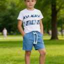Toddler Boy Summer Clothes Outfits Kids Cotton Short Sets 2-7 Years | 2 Packs Playwear