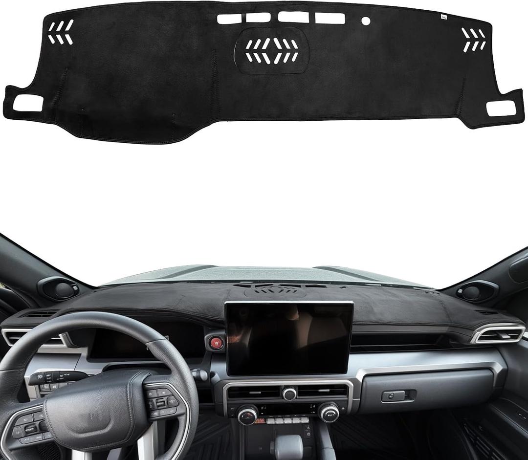 JOYTUTUS Dash Cover Mat Compatible with 2025 2026 4Runner & 2024-2026 Tacoma Dashboard Cover Mat Non-Slip Dash Mat with Openable Speaker Cover