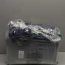 Ipynbap Outdoor Cushion Covers Replacement 19x19x3In, Patio & Sofa Cushion Covers with Handle & Adjustable Straps, Waterproof, Set of 4, Bavy Blue