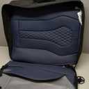 Coverado Car Seat Covers, Rear Car Seat Cover, Blue Leather Seat Cover, 3-Pieces Car Seat Cushion, Luxury Seat Cover Seat Protector Universal Fit Most Cars