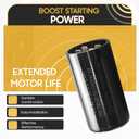 Seentech 233-280 uf/MFD 110-125 VAC 20% CD60 Round Motor Start Capacitor 50/60 Hz AC Electric Universal Fit for Run or Fan Start and Cool or Heat Pump Air Conditioner