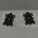 2 Pcs Gothic Coffin Light Switch Cover Black Outlet Covers Wall Plate Victorian Gothic Home Decor Baroque Vintage Rococo Design Plug Plate Vintage Interior Home Decor(Single Toggle 1)