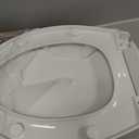 MinSha Soft Close Toilet Seat 18.5 In Elongated Seat, Quick Release