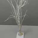 Tangkula Artificial White Birch Tree 2ft Pre-lit Tabletop Christmas Tree w/ 24 Battery-operated Warm White LED Lights