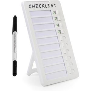 Dry Erase Chore Chart, Standable Whiteboard Checklist Board, Chore Chart for Kids Routine Chart with a Pen (Standable) (Single)