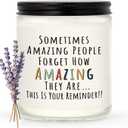 Craftique Gifts for Women, Birthday Gifts for Women- You're Amazing Candle- Friendship/Thank You/Inspirational Gift for Woman Her Friend Teacher Mom Girlfriend Sister Bestie Lavender