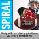 Franklin Sports Kids Junior Grip-Rite Youth Junior Size Rubber Footballs - Peewee Kids Durable Outdoor Footballs