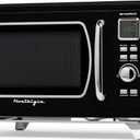 Nostalgia NMCMO9FTBK6A Microwave Oven, 0.9 Cu. Ft, Black