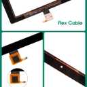 Screen Replacement for Lenovo Tab 3 10 Plus for Lenovo TB-X103 TB-X103F Touch Screen Repair Kits for Lenovo Tab 3 10 Plus Digitizer Replacement 10.1" (Without LCD Screen)