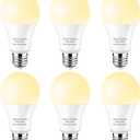 A19 LED Bulbs Soft White 2700K 60 Watt Equivalent, 10W LED Light Bulb 800 Lumens, E26 Standard Base Non-dimmable, 6-Pack