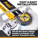 Prazi 12" Beam Cutter Attachment for Circular Saws For 7-1/4"-8-1/2" WormDrive Saws Increase Cut Depth from 2-1/2 to 12