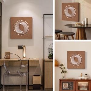3D Textured Wall decor, brown geometric sandstone texture images,16x16Inch
