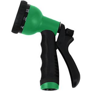 Garden Hose Nozzle Adjustable Watering Patterns Heavy Duty High Pressure Water Gun for Watering Plants Washing Cars Showering Pets Home Use (Green 10 Models)