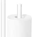 Toilet Paper Holder Stand,Toilet Paper Holder Free Standing,White Toilet Paper Roll Holder for 4 Rolls,Bathroom Toilet Paper with Storage