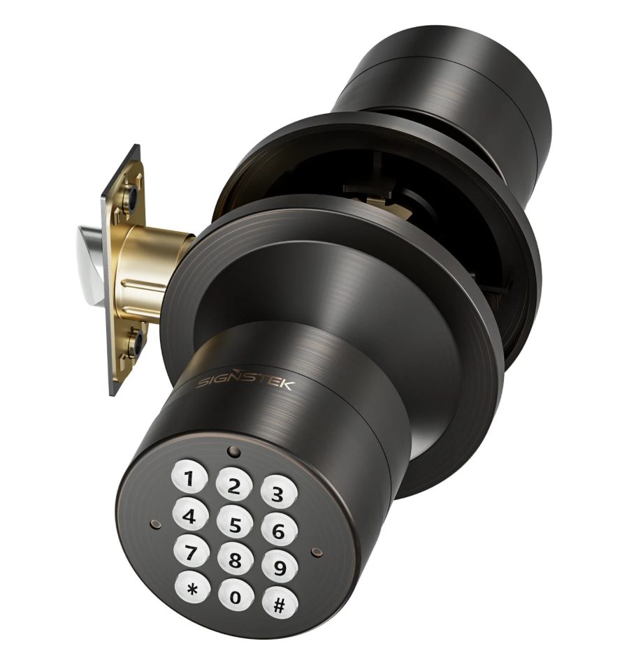 YL-99 Digital Keyless Door Knob Lock, Black