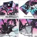 Goodstoworld Men's Novelty Hawaiian Button Down Shirts (M)