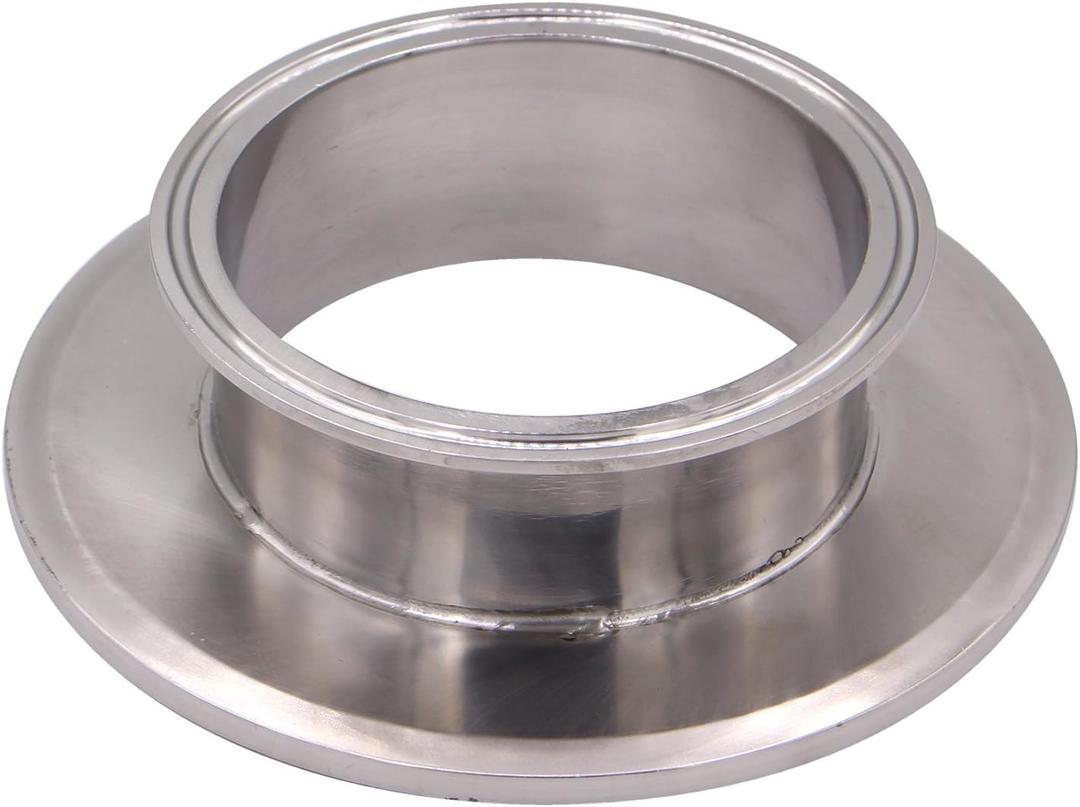 DERNORD Sanitary Concentric Reducer Tri Clamp Clover Stainless Steel 304 Sanitary Fitting End Cap Reducer (Tri Clamp Size: 6 inch x 4 inch)