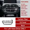 2PCS Car CD Panel Trim Center Console Cover Carbon Fiber Sticker Decal fits for BMW X3 G01 X4 G02 2018 2019 2020 2021 Accessories