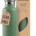 Bambaw 24 oz Insulated Water Bottle, Green Water Bottle Stainless Steel, Refillable Water Bottle, Dishwasher Safe Water Bottle, Metal Water Bottle No Straw, Double Walled Water Bottle – Sage Green