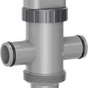 Dual Split Hose Plunger Valve Compatible with Intex Pool Parts and Accessories Replacement for Above Ground Swimming Pool and Pool Filter Pump (1 Pack) (Gray)