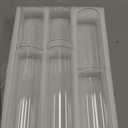 72 Pcs Pillar Candles and Glass, 2.6'' X 4.7'', 5.9'', 7.9'', Ivory White