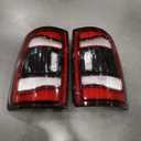 Smoked Tail Lights Assembly w/Blind Spot Compatible with 2020-2023 Ram 2500 3500 Black Bezel Rear Brake Lamps Taillights 68548947AA 68548946AA
