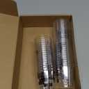 Nuogo  Christmas Funny Coworker Gifts Because Work Shot Glasses Bulk 2.87 oz Disposable Plastic Cups Office Gifts Christmas Employee Appreciation Colleague and Retirement Party Favors