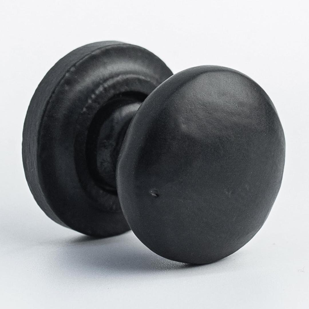 Woodbury Lane 10 Pack Cabinet Knobs, Bun Drawer Pulls & Cupboard Drawer Knobs, Luxury Kitchen Solid Cast Iron 3-3/4" Black Cabinet Knob & Handles for Hardware Dresser